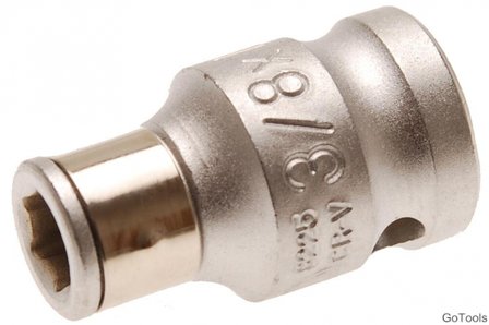 Bit-Adapter mit Haltekugel Innenvierkant 10 mm (3/8) Innensechskant 6,3 mm (1/4)