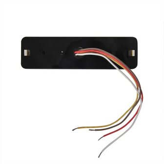 Rucklicht 12 24V 3 Funktionen 135x38mm LED mit Halter schwarz