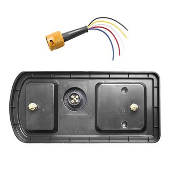 Rucklicht 5 Funktionen 225x105mm 43LED links