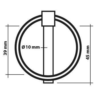 Splintstift 10mm mit Ring