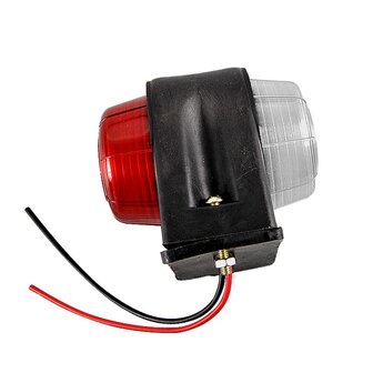 Breite Licht rot wei&szlig; 67x78mm flach