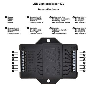 LED-Licht-Prozessor 12V f&uuml;r Anh&auml;nger