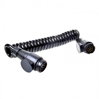 Spiralkabel 3 5M 13 Adern mit 2x Stecker 13 polig PVC
