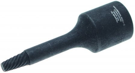 Spiral-Profil-Steckschlussel-Einsatz / Schraubenausdreher Antrieb Innenvierkant (3/8) 4 mm