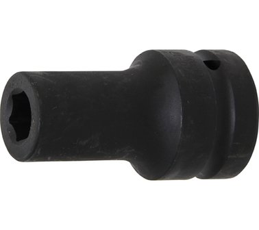 Kraft-Steckschlussel-Einsatz Sechskant, tief Antrieb Innenvierkant (1) SW 17 mm