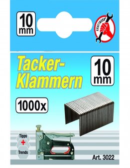 Klammern Typ 53 10 x 11,4 mm 1000 St&uuml;ck