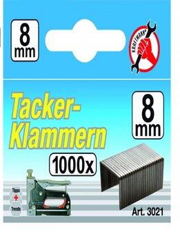 Klammern Typ 53 8 x 11,4 mm 1000 St&uuml;ck