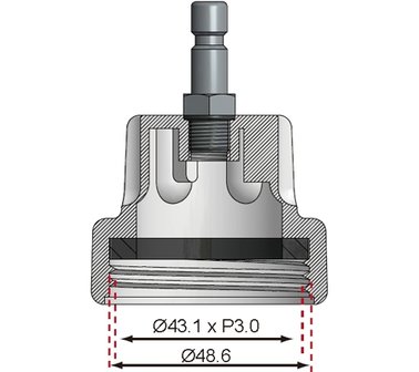 Adapter 20 f&uuml;r Art. 8027, 8098 f&uuml;r Saab Ecopower