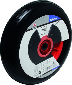 PU-Rad f&uuml;r Schubkarre, schwarz, 400 mm