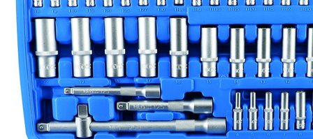 Steckschl&uuml;ssel-Satz Gear Lock Antrieb 6,3 mm (1/4) / 10 mm (3/8) / 12,5 mm (1/2) 192-tlg.