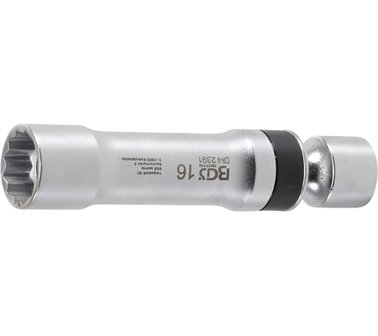Universal Joint Z&uuml;ndkerzenstecker , 16 mm, 12 pt, mit Haltefeder 