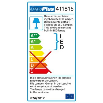 Aufbauleuchte 24-Leds 12V 320lm 38x208x127mm