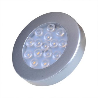 Aufbauspot 15-Leds 12V 200lm &Oslash;70x12mm