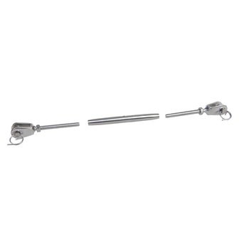 Wantenspanner M5 f&uuml;r Seil 2,5mm, A4 RVS AISI 316