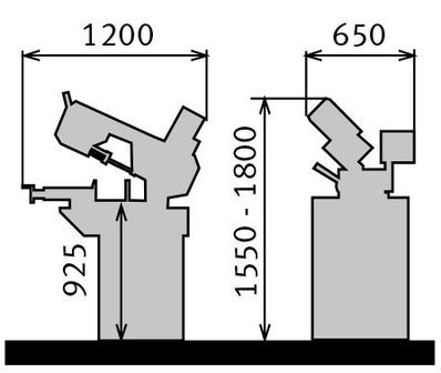 Station&auml;re Bands&auml;ge - &oslash; 220 mm