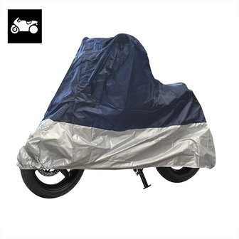 Motorrad Schutzh&uuml;lle XL blau/silber