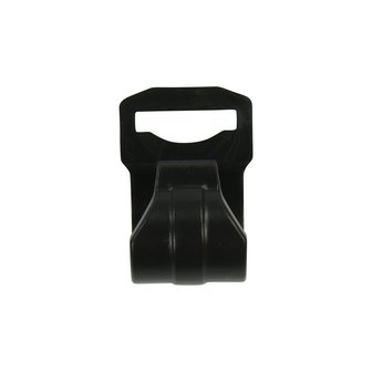 Zeltclip fur Zeltstange 20-25mm mit Schlitz schwarz