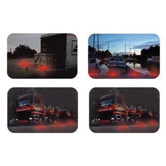 Warnscheibe 16+8LED orange