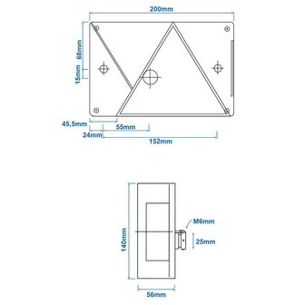 Aspock Multipoint IV Ruckleuchte rechts