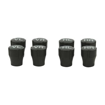 Ventilkappen zur Reifenmarkierung  8er-Set