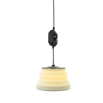 Hangelampe LED faltbar Silikon wei&szlig; dia 20cm