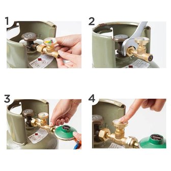 GasStop Gasflaschensicherung fur Propangasflaschen NL 21 8mm LH (G.5) GSNL1