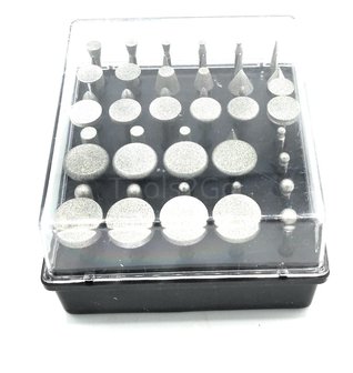 Diamant-Schleifwerkzeug-Set, 50 St&uuml;ck 3 mm Schaft