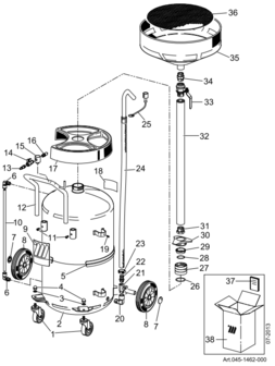 Professionelles &Ouml;lauffangger&auml;t 65 Liter