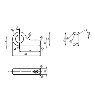 Gegenstuck zum Spannschloss SPP Z-16A