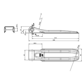 Stellbordscharnier SPP ZW-01.220A