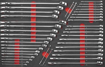 Werkzeugwagen mit 8 Schubladen und 208 Werkzeugen