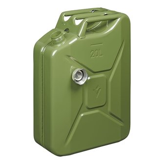 Kanister 20L Metall grun mit magnetischem Schraubverschluss UN-TuV GS gepruft