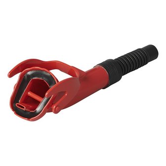 Spout metal red flexible suitable for petrol diesel