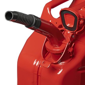Spout metal red flexible suitable for petrol diesel