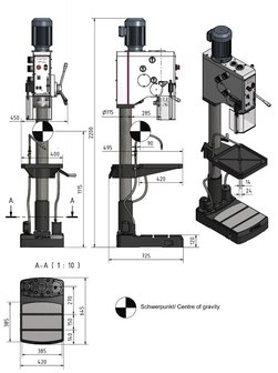 S&auml;ulenbohrer - Variodurchmesser 32mm