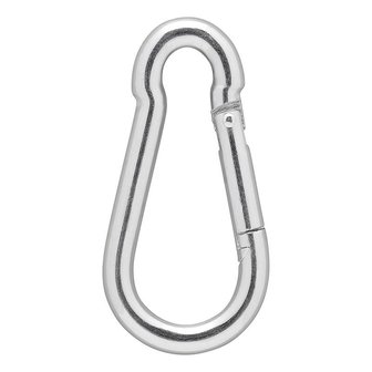 Karabinerhaken Metall 8x80mm x10 Stuck