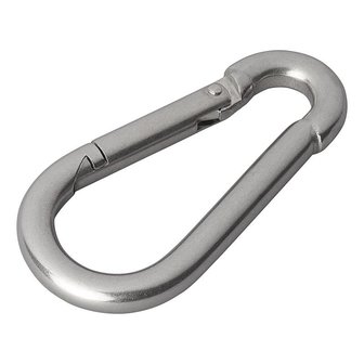 Edelstahl Karabinerhaken 8x80mm x10 Stuck