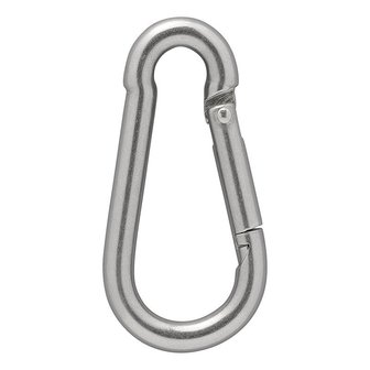 Edelstahl Karabinerhaken 8x80mm x10 Stuck