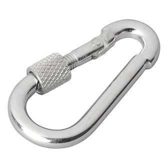 Metallkarabiner 5x50mm mit Schraubverschluss x10 Stuck