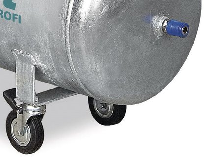 Riemenbetriebener &Ouml;lkompressor verzinkter Kessel 10 bar, 112kg - 100 Liter
