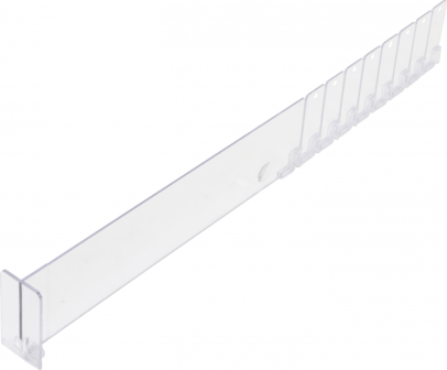 Kunststoff-Trenner transparent 285 / 480 x 60 mm