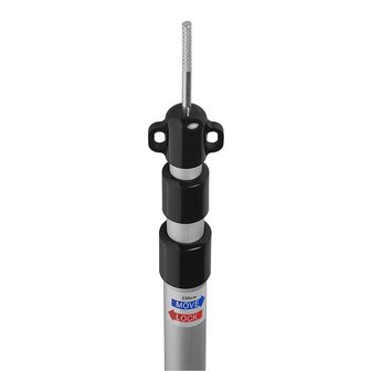 Zeltstange Teleskop 3-teilig 93-230cm - 2er Set