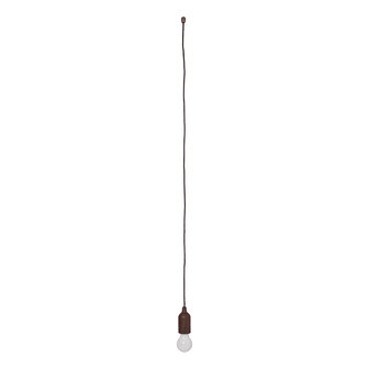 Retro Lampe Holzmotiv mit Kordel 90cm
