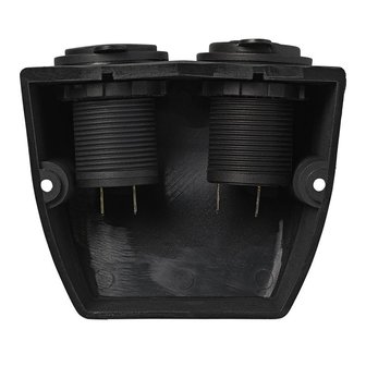 Aufputz-Set: DIN-Buchse + USB-Anschluss doppelt Typ A 2x2100mA