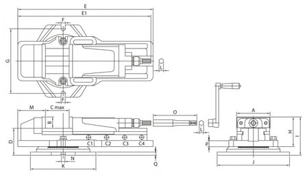 Hydraulische Fr&auml;sklemme / Maschinenklemme