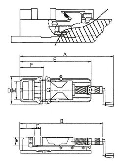 Hydromechanische Fr&auml;sklemme / Maschinenklemme