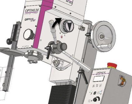 Bohrmaschine digitale Ablesung 480x175x370 mm