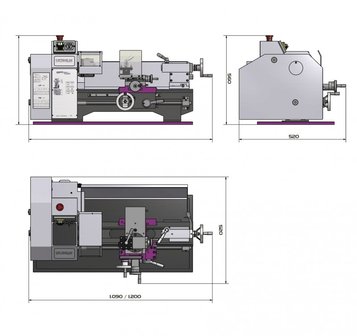 Drehmaschine 250x550