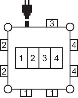 Kompakter Str&ouml;mungsteiler aus Gummi BSV 3 FI/16 2 IP44 2m