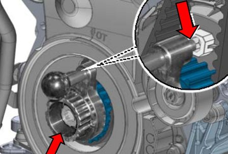 Kurbelwellen-Arretier-Werkzeug f&uuml;r VAG 1.4, 1.6, 2.0 TDI (EA288)